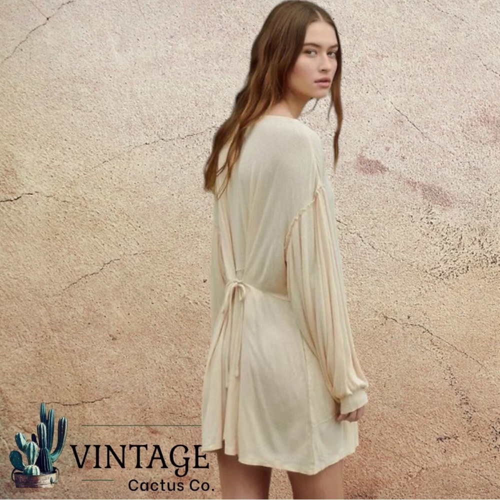 NWT Free People FP Beach Take Me There Mini Dress Button Down - Picture 2 of 8